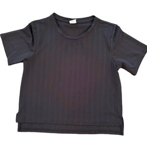 ZYIA Black Perforated Top
